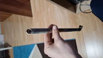 Copper pipe for the axis