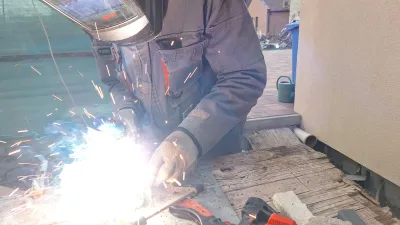 Welding in the yard 1